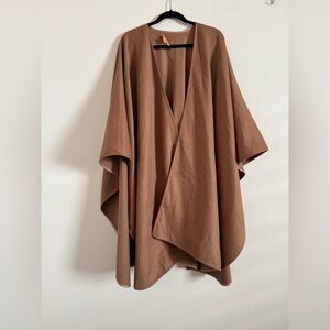 Kuna Grun 100% Royal Alpaca Cape Brown Poncho One Size